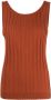 Cashmere In Love Geribbelde tanktop Bruin - Thumbnail 1