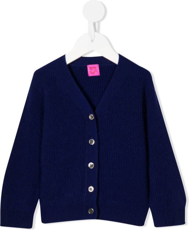 Cashmere in Love Kids Kasjmier vest Blauw