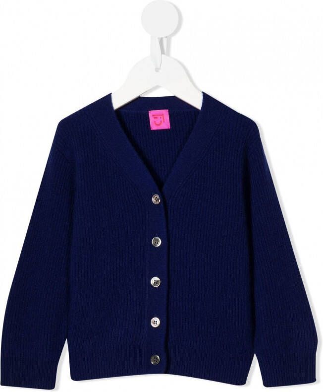 Cashmere in Love Kids Kasjmier vest Blauw