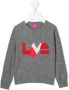 Cashmere in Love Kids Trui met logo Grijs - Thumbnail 1