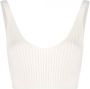 Cashmere In Love Ribgebreid hemd Beige - Thumbnail 1