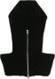 Cashmere In Love Ribgebreide hoodie Zwart - Thumbnail 1