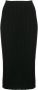 Cashmere In Love Ribgebreide rok Zwart - Thumbnail 1