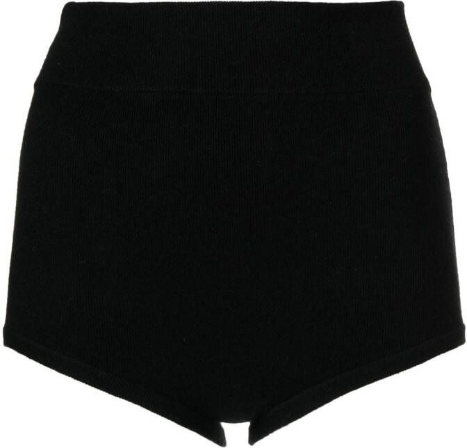 Cashmere In Love Shorts met logopatch Zwart