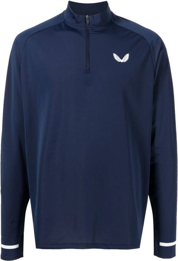 Castore Sweater met logoprint Blauw