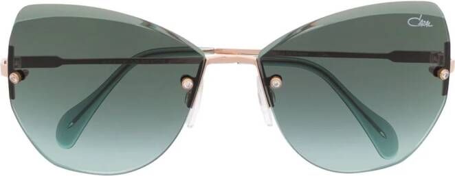 Cazal Zonnebril met cat-eye montuur Groen