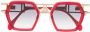 Cazal Zonnebril met oversized montuur Rood - Thumbnail 1