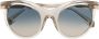 Cazal Zonnebril met rond montuur Beige - Thumbnail 1