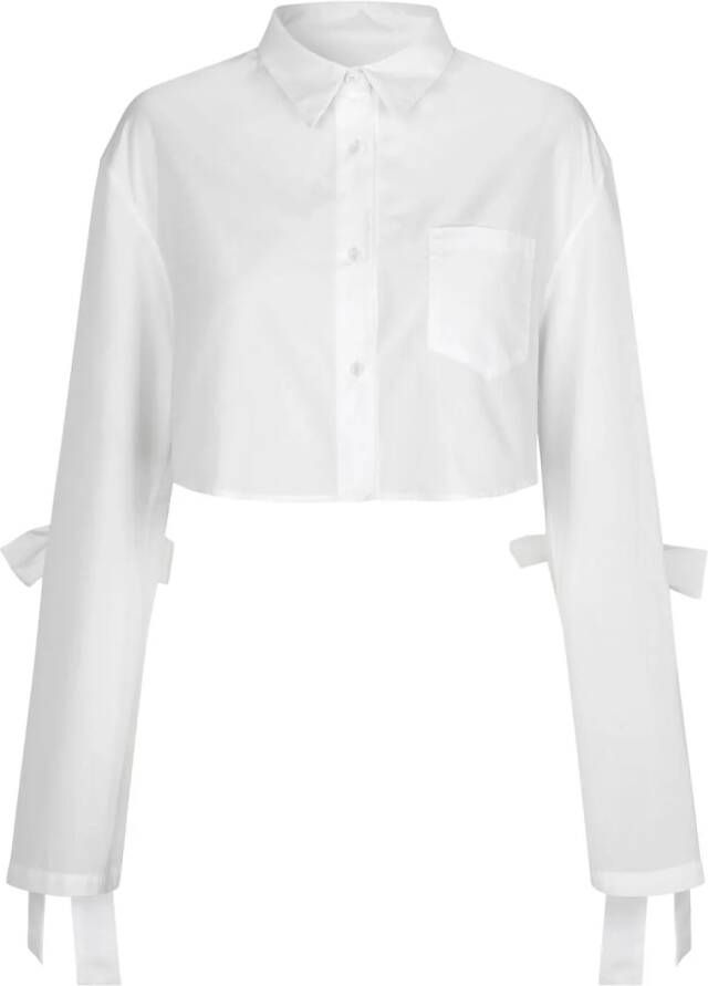 Cecilie Bahnsen Cropped blouse Wit
