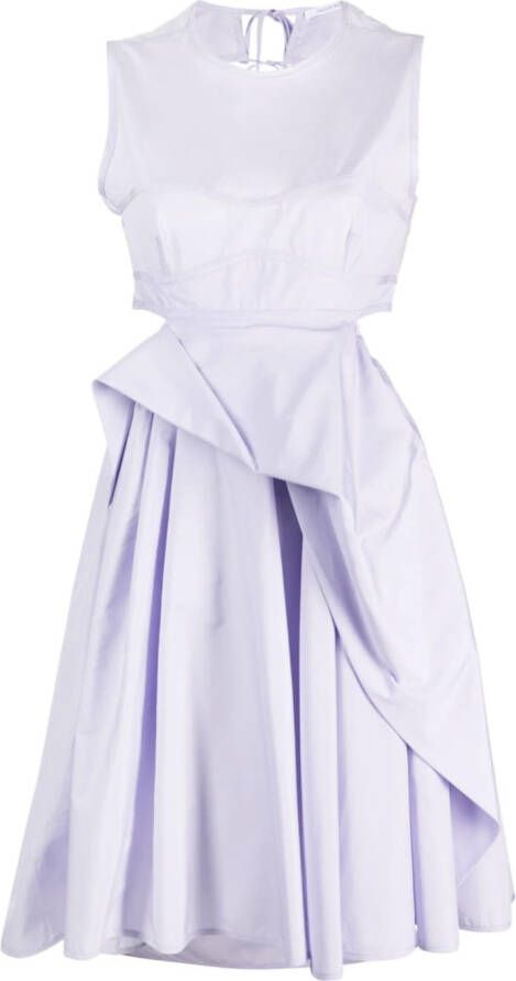 Cecilie Bahnsen Uitgesneden mini-jurk Paars