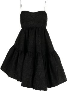 Cecilie Bahnsen Mini-jurk met cloqué-effect Zwart