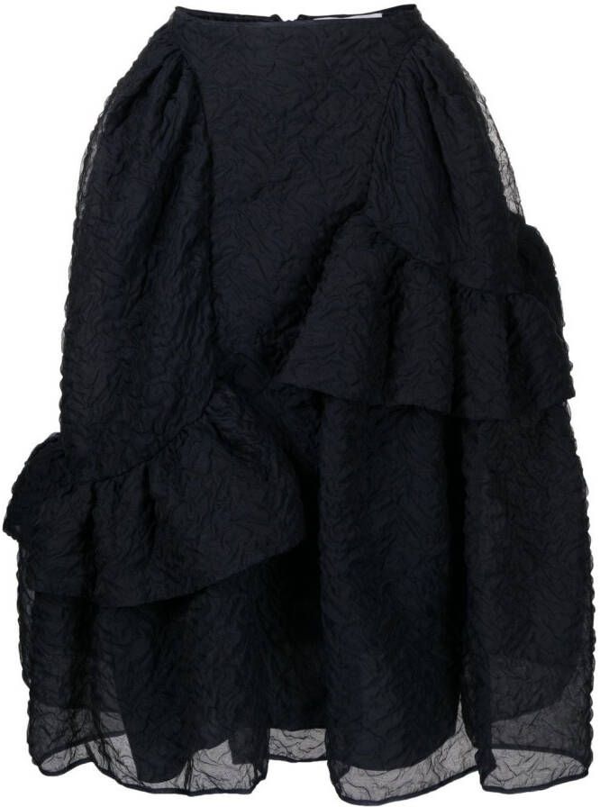 Cecilie Bahnsen Gelaagde rok Blauw