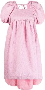 Cecilie Bahnsen Mini-jurk met jacquard Roze