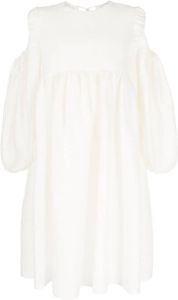 Cecilie Bahnsen Mini-jurk met matelassé-effect Wit