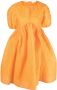 Cecilie Bahnsen Mini-jurk met pofmouwen Oranje - Thumbnail 1