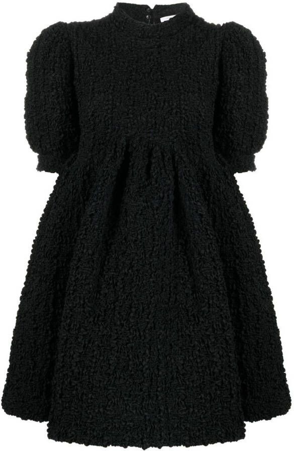 Cecilie Bahnsen Mini-jurk met pofmouwen Zwart