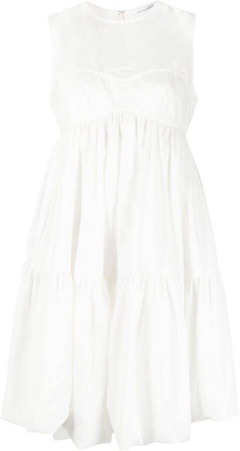 Cecilie Bahnsen Mini-jurk met strikdetail Wit