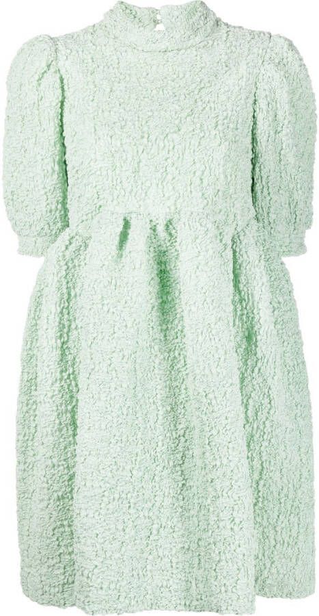 Cecilie Bahnsen Mini-jurk met textuur Groen