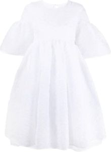 Cecilie Bahnsen Mini-jurk met textuur Wit