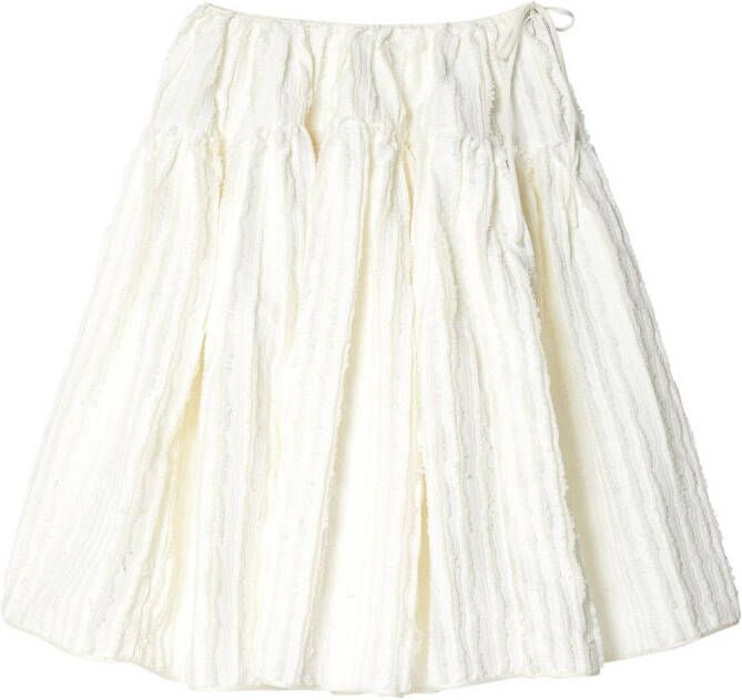 Cecilie Bahnsen Mini-rok met textuur Wit