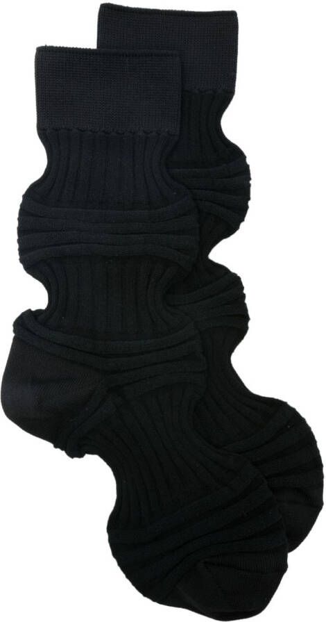 CFCL Ribgebreide sokken Zwart