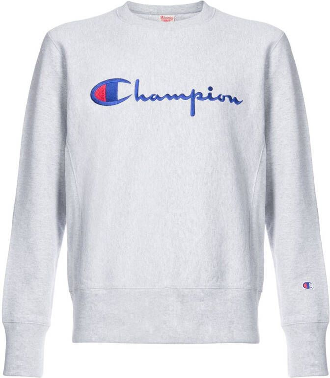 Champion logo jersey sweater Grijs