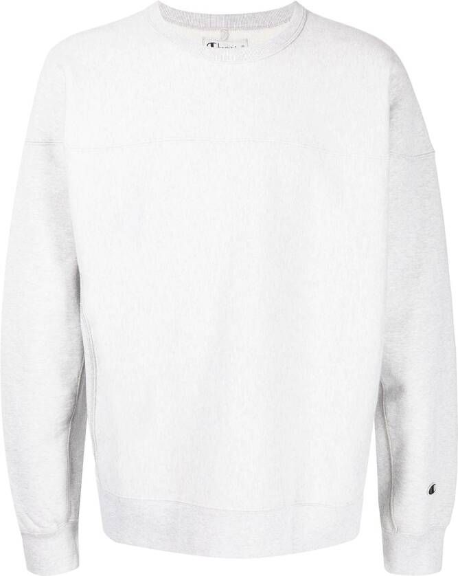 Champion Sweater met geborduurd logo Grijs