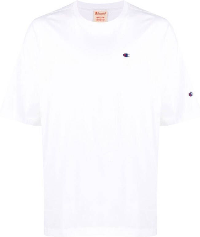 Champion T-shirt met geborduurd logo Wit