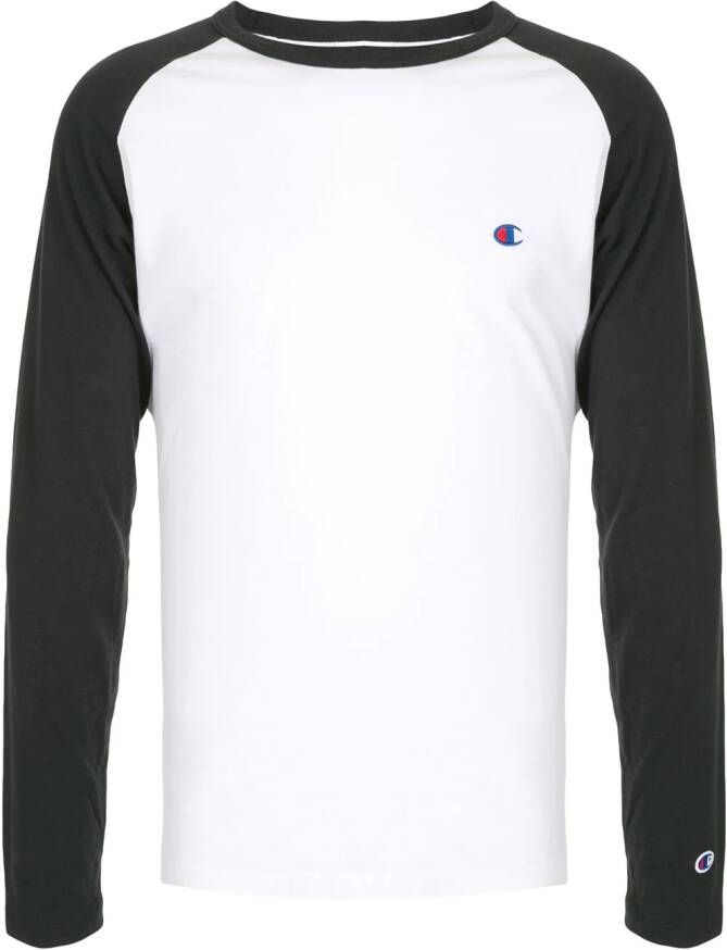 Champion T shirt met geborduurd logo heren katoen XL Zwart