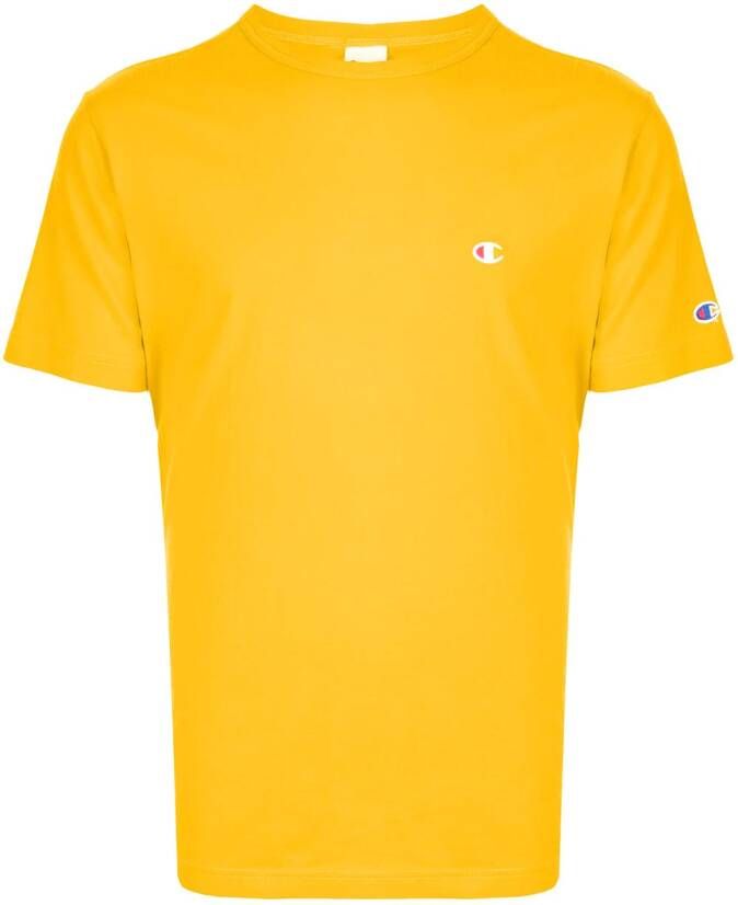 Champion T-shirt met logo Geel