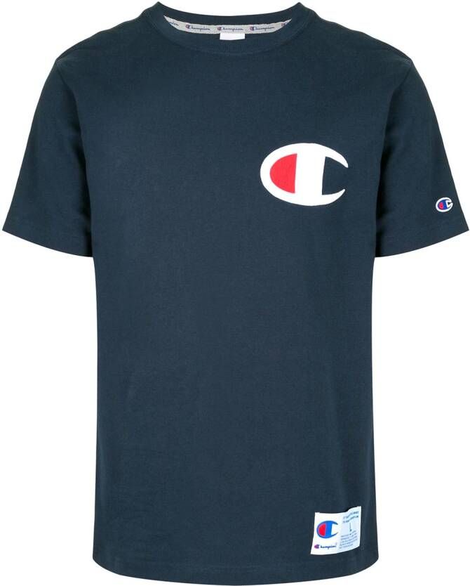 Champion T-shirt met logopatch Blauw