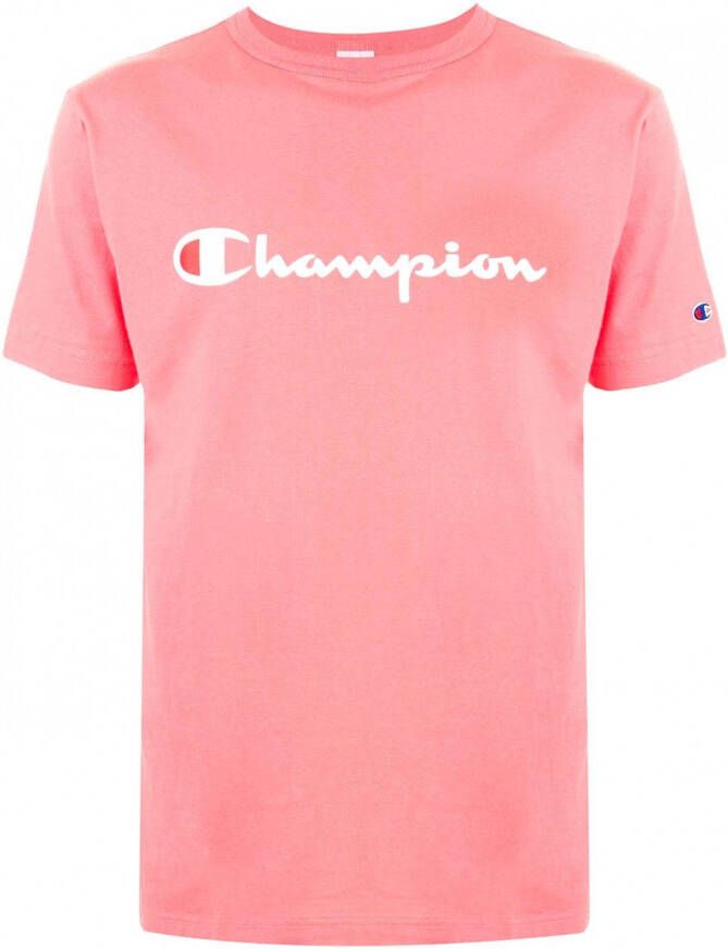 Champion T-shirt met ronde hals Roze