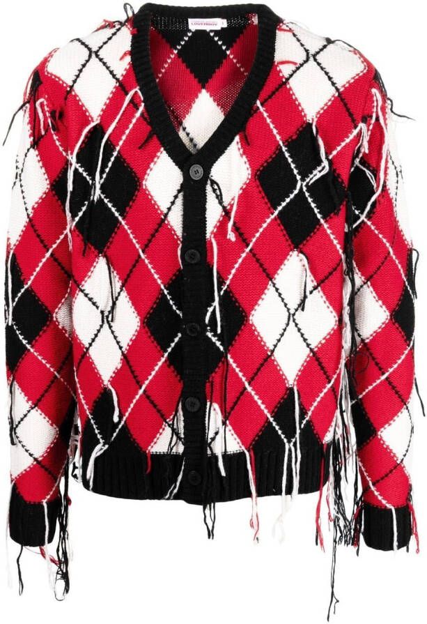 Charles Jeffrey Loverboy Vest met V-hals Rood
