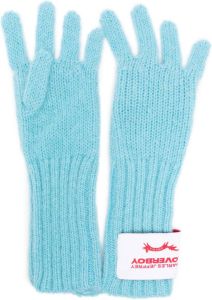 Charles Jeffrey Loverboy Handschoenen met logopatch Blauw