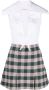 Charles Jeffrey Loverboy Mini-jurk met gingham ruit Wit - Thumbnail 1