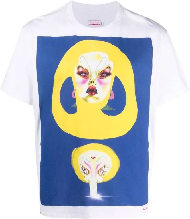 Charles Jeffrey Loverboy T-shirt met logoprint Wit