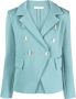 Charlott Blazer met dubbele rij knopen Blauw - Thumbnail 1