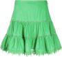 Charo Ruiz Ibiza Gelaagde mini-rok Groen - Thumbnail 1