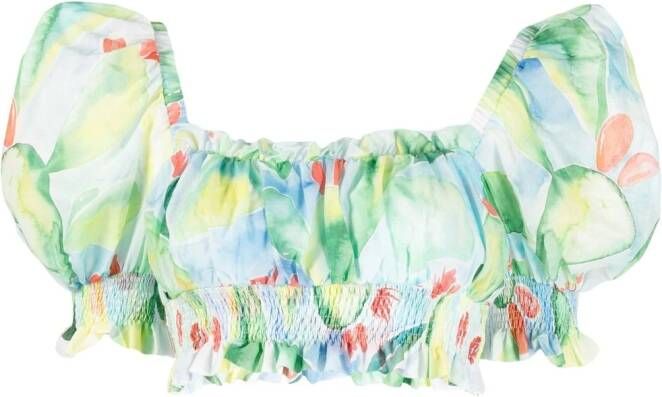 Charo Ruiz Ibiza Cropped top Blauw