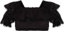 Charo Ruiz Ibiza Cropped top Zwart - Thumbnail 1