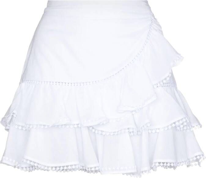 Charo Ruiz Ibiza Gelaagde mini-rok Wit