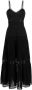 Charo Ruiz Ibiza Maxi-jurk met kanten afwerking Zwart - Thumbnail 1