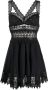 Charo Ruiz Ibiza Jurk met afwerking van kant Zwart - Thumbnail 1