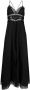 Charo Ruiz Ibiza Maxi-jurk met kant Zwart - Thumbnail 1