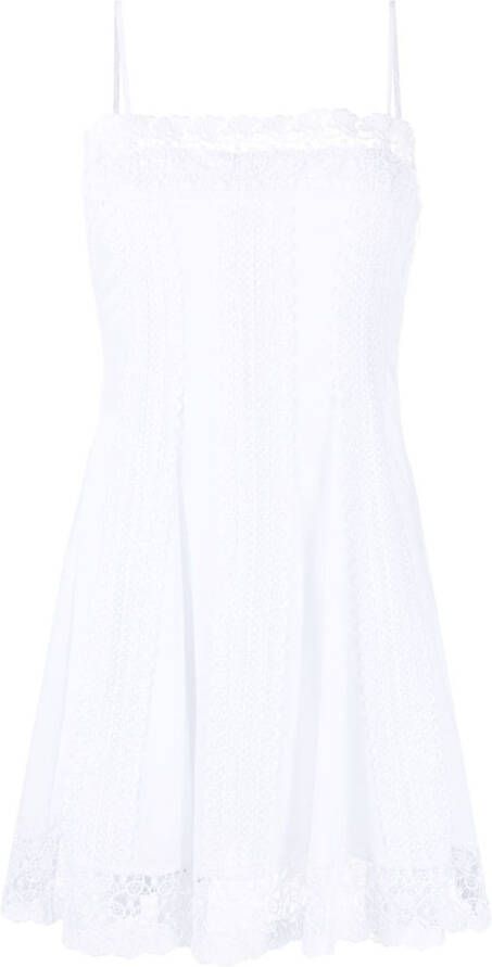Charo Ruiz Ibiza Mini-jurk van kant Wit