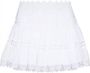 Charo Ruiz Ibiza Mini-rok met kant Wit - Thumbnail 1
