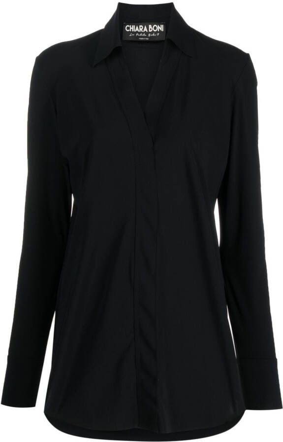 CHIARA BONI La Petite Robe Atena overhemd Zwart