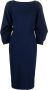 CHIARA BONI La Petite Robe Midi-jurk met ballonmouwen Blauw - Thumbnail 1