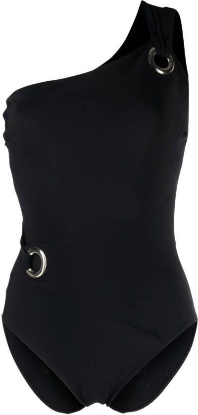 CHIARA BONI La Petite Robe Asymmetrisch badpak Zwart