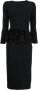 CHIARA BONI La Petite Robe Jurk met verendetail Zwart - Thumbnail 1
